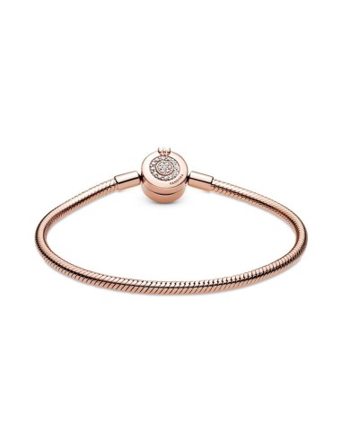 PULSERA PANDORA MOMENTS ROSE CORONA BRILLANTE 19 C