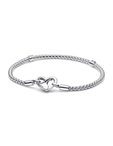 Bracelet PANDORA MOMENTS IN PLATE DE LAW WITH