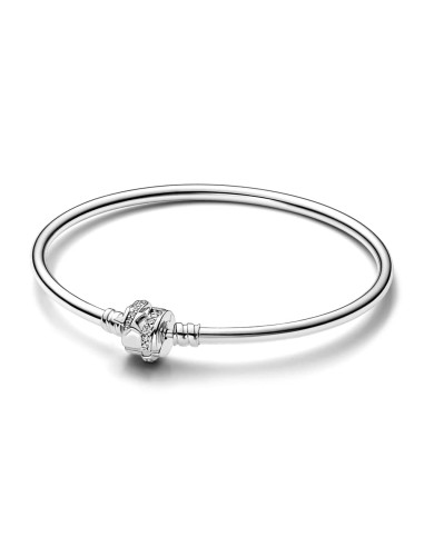 PULSERA RIGIDA PLATA MOMENTS CIERRE ESTRELLA FUGAZ