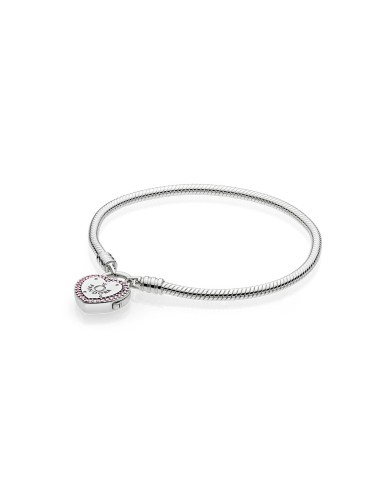 PULSERA PLATA MOMENTS GUARDA TU PROMESA PANDORA