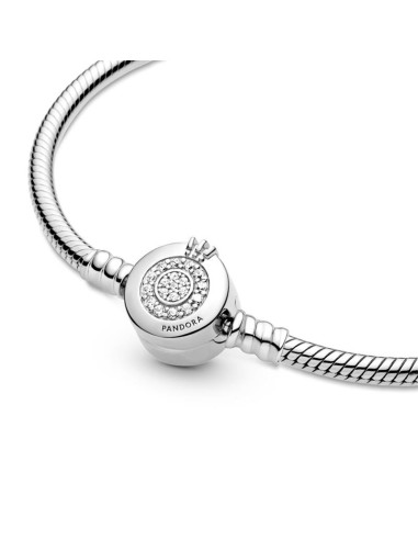 Bracelet PANDORA MOMENTS CORONA BRILLANTE 19 CM