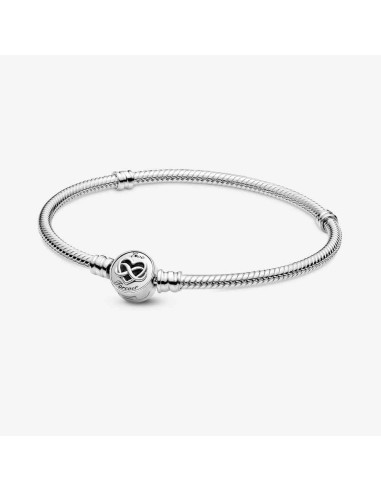 Bracelet PLATE MOMENTS CIERRE CORAZON INFINITO