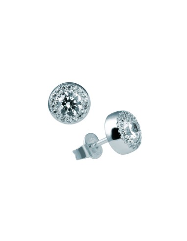 PENDIENTES PLATA CIRCONITAS REDONDO CIRC 5MM