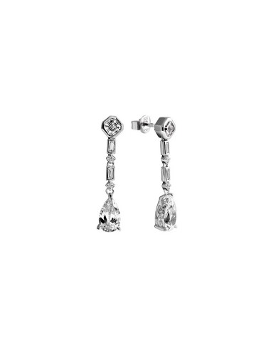 PENDIENTES PLATA LARGOS CIRCONITAS