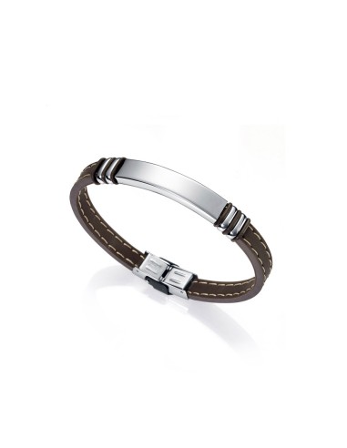 Bracelet Steel AND CAUCHO MARRN VICEROY FASHION