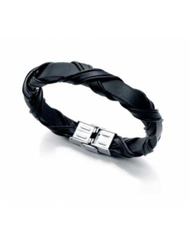 PULSERA VICEROY ACEROPIEL Y IP NEGRO SR FASHION