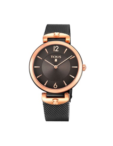 RELOJ TOUS SMESH ACERO BICOLOR IP ROSIP NEGRO