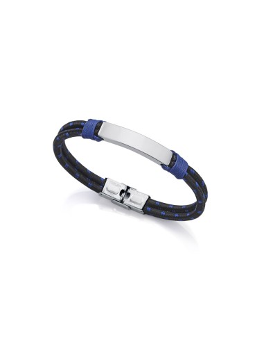 PULSERA VICEROY HEAT ACERO CORDON AZUL