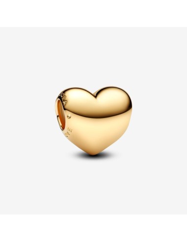 Charm recordable of medium heart cast in gold