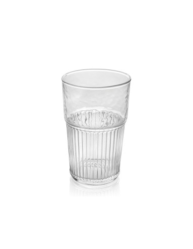 JUEGO 6 VASOS REFRESCO TRANSPARENTE