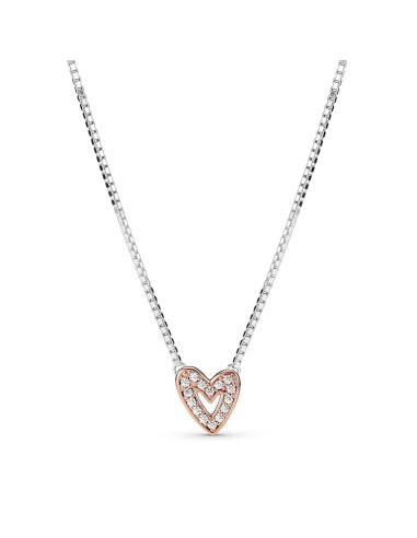 BRILLIANT FREEHAND HEART SILVER NECKLACE