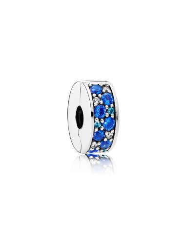 CLIP PLACE BRILLANT MOSAICO AZUL BLANCO