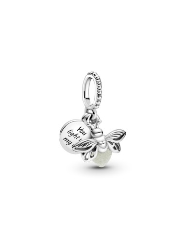 SILVER CHARM BRILLIANT FIREFLY PENDANT