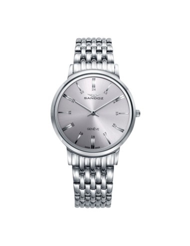 RELOJ SANDOZ ELEGANT ACERO BRAZALETE ESF PLATEADA