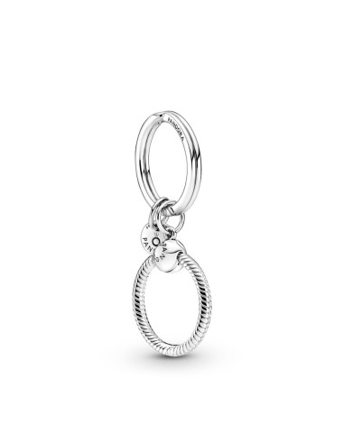 SILVER KEYCHAIN FOR CHARMS PANDORA MOMENTS