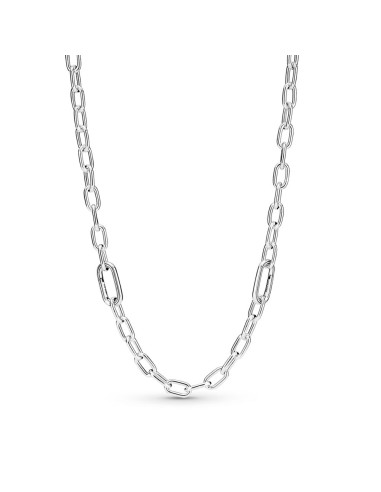 SILVER LINK NECKLACE WITH LOABINER CLOSURE P ME