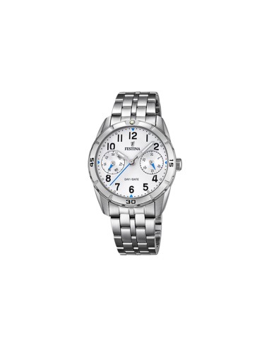 RELOJ FESTINA JUNIOR BLANCO CORREA DE ACERO