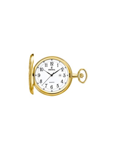 RELOJ DE BOLSILLO FESTINA DORADO POCKET ESF BLANCA