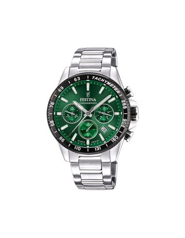 Watch FESTINA CRONO Steel VERDE SFER