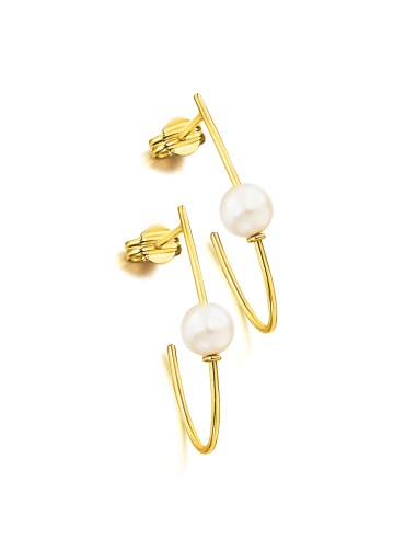 PENDIENTES ORO AMARILLO CON PERLA