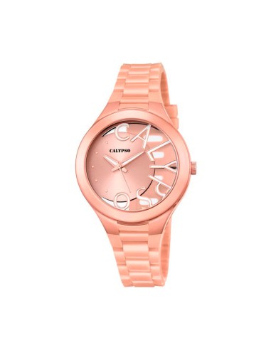 RELOJ CALYPSO SRA PLASTICO ROS ESFERA CALADA