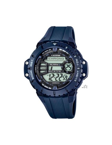 RELOJ CALYPSO MULTIFUNCION CRONO DIGITAL AZUL