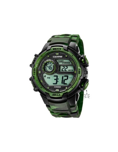 RELOJ CALYPSO CAB DIGITAL CRONO MULTFUN CAMUFLAJ