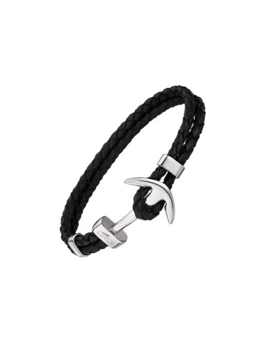 PULSERA LOTUS STYLE CAB 2 HILOS TRENZADOS NEGRO