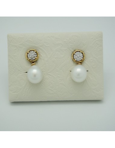 PENDIENTES OA BRILLANTES AND PERLA