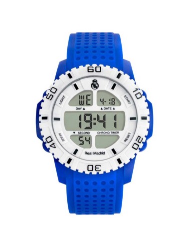 RELOJ REAL MADRID DIGITAL AZUL CORREA BISEL BLANCO