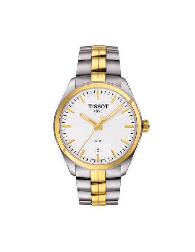 RELOJ TISSOT PR100 ACERO ARMYS BICOLOR IP DORADO