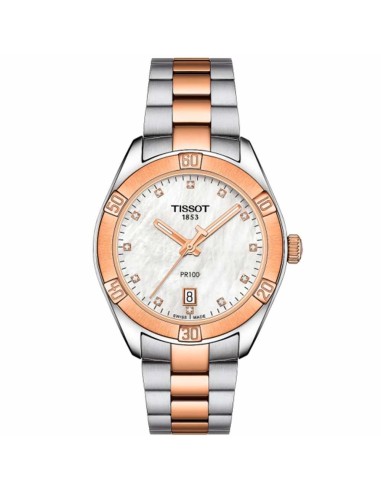 RELOJ TISSOT PR100 ACERO ARMYS BI NACAR DIAMANTES