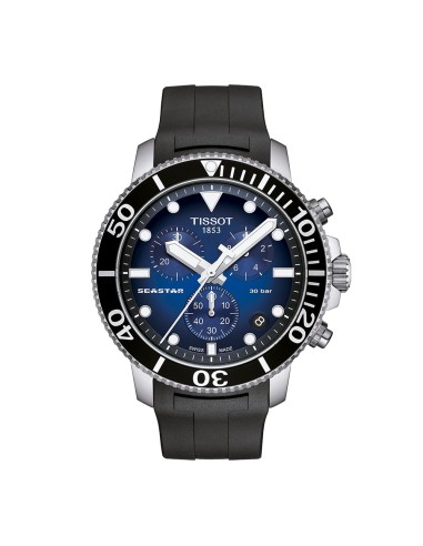 RELOJ TISSOT SEASTAR CRONO ACERO CAUCHO ESF AZUL