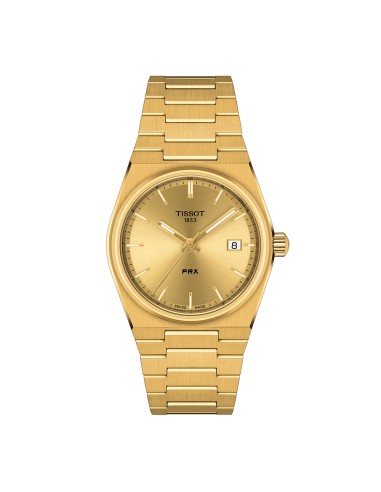 RELOJ TISSOT PRX 35MM BRAZALETE ACERO IP DORADO