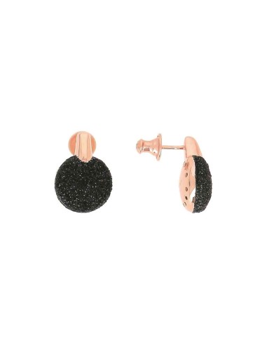 SILVER PESAVENTO POLVERE DI SOGNI BLACK EARRINGS