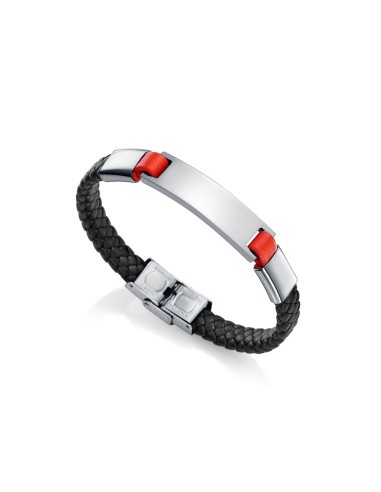 Bracelet VICEROY Steel PLACE PIEL NEGRA AND NARANJA S