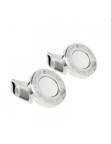 SILVER MONTREAL MOTHER OF PEARL DE DURAN EXQUSE CUFFLINKS