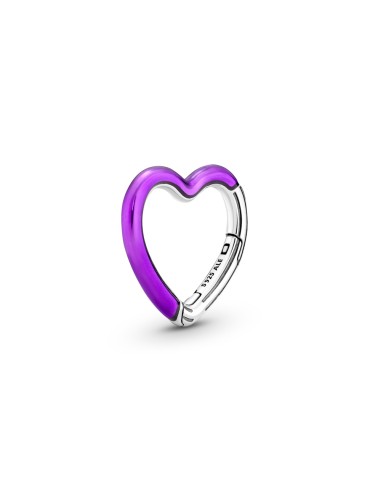 CONNECTOR IN STERLING SILVER PURPLE HEART B