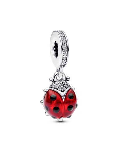 CHARM COLGANTE IN LEY MARIQUITA ROJA