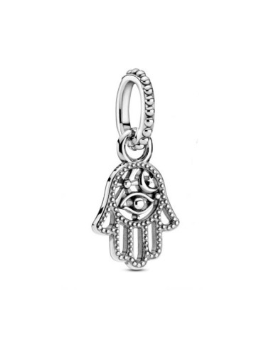 ABALORIO PLATA COLGANTE HAMSA PROTECTOR