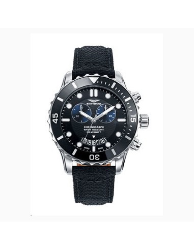 Watch SANDOZ CAB CRONGRAFO Steel CORREA PIELNAT