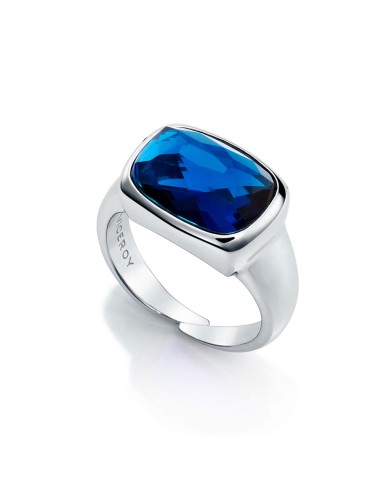 SORTIJA PLATA VICEROY JEWELS CRISTAL AZUL