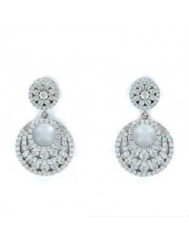 PENDIENTES PLATA AND CIRCONITAS REDONDO CALADO IN THE