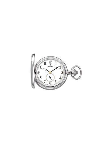 RELOJ FESTINA BOLSILLO ACERO ESFERA BLANCO