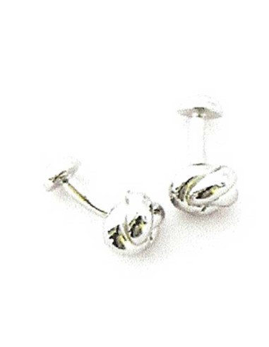 SILVER KNOT CUFFLINKS