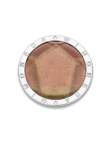 MONEDA LUZ SMOKEY DISCO ACERO FACETADO ESPECIAL