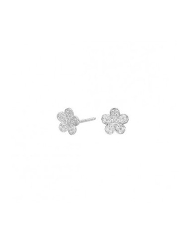 PENDIENTES PLATA FLOR