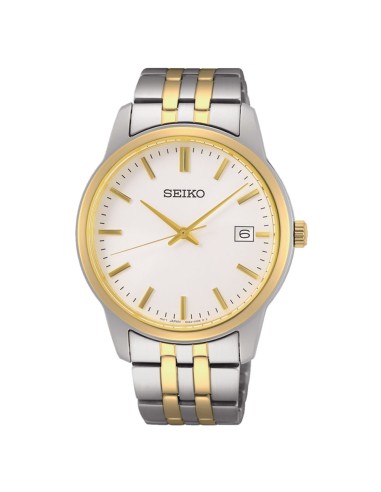 RELOJ SEIKO NEO CLASSIC CUARZO 3 AGUJAS BICOLOR