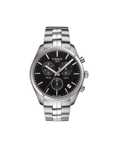 Watch TISSOT PR100 CRONO Steel ARMYS NEGRAPHS