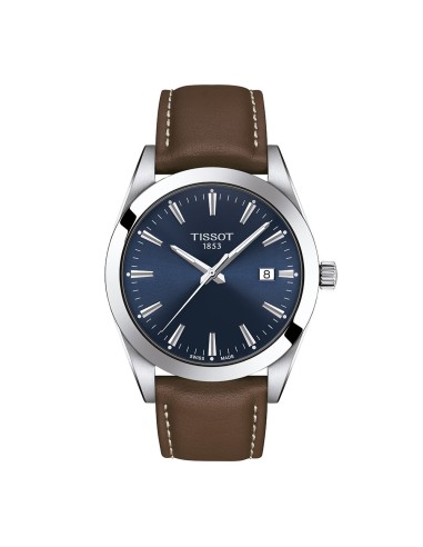 RELOJ TISSOT GENTLEMAN ACERO CORREA PIEL MARRON